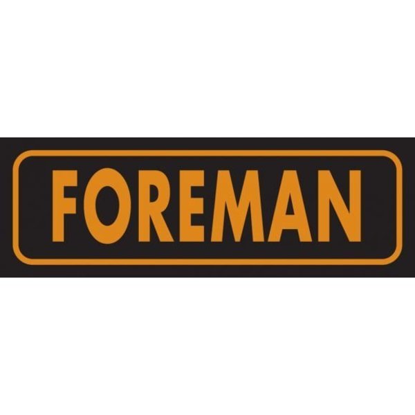 Accuform HARD HAT STICKERS FOREMAN 1 in  X LHTL380 LHTL380